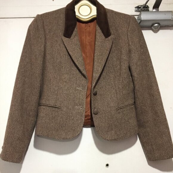 VINTAGE SASSON WOOL BLEND BLAZERS SIZE 7 - Picture 4 of 6